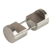 Gałka do kabin toaletowych WC fi40x37mm SS304
