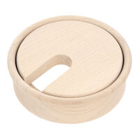 Przepust do kabli drewniany SISO fi80x23mm klon surowy