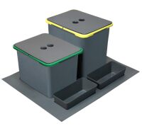 Zestaw koszy MERIL 16L+12L + podstawy (DX+SX) + 2 małe pojemniki