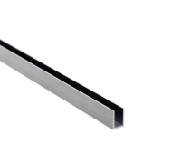 Profil U H19xS17mm do szkła 12mm  polerowany długość 2,4m
