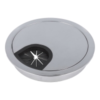 Przepust kablowy fi80x13mm znalowy szczotka chrom
