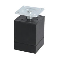 Noga meblowa NIKO 40x40x58mm aluminium czarna