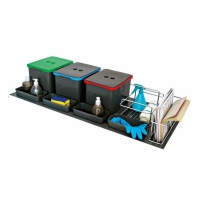 Sortownik ELEGANS 3x12L/4/do szuflady 1200mm H230 + podwójny koszyk