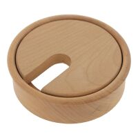 Przepust do kabli drewniany SISO fi80x23mm wiśnia surowa