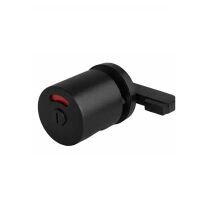 Zamek do kabin toaletowych WC SISO z gałką 10-18mm SS304 czarny