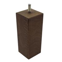 Noga meblowa dębowa VIKEN kwadratowa 57x57mm 130mm brąz mat