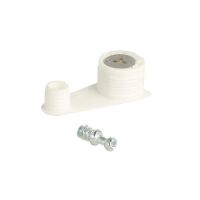 Złącze meblowe Eccentric białe kołek fi10mm