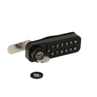 Zamek szyfrowy elektroniczny VIC poziomy do płyty max 12mm czarny PRAWY