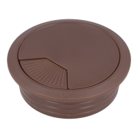 Przepust plastik fi80x21mm brązowy