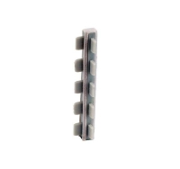 Łącznik przegrody szuflady 2-stronny 90mm, szary welur