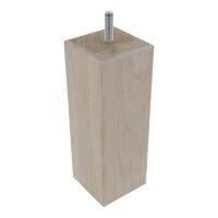 Noga meblowa dębowa VIKEN kwadratowa 57x57mm 160mm bielona olejem