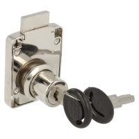 Zamek meblowy SISO  X950 19x22mm szeroki 35mm prawy chrom CK