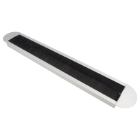 Przepust NSII 69x450x19 oval aluminium anoda z czarną szczotką