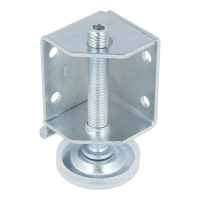 Stopka meblowa cokołowa ANGOLO M8x60mm lewa