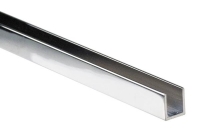 Profil U 2,2x12x13mm do szkła 8mm polerowany 2,4m