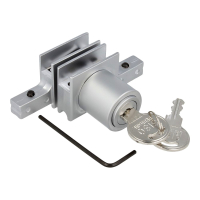 Zamek systemu przesuwnego do szkła SISO #2740 Master J11 aluminium MK
