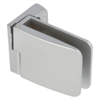 Zawias do drzwi szklanych 4-6mm SQUARE krótki przelotowy lewy aluminium