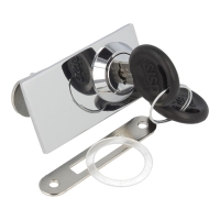 Zamek do drzwi szklanych SISO X916 chrom A04 4-6mm jeden numer klucza D20 CK