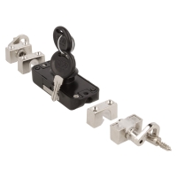 Zamek baskwilowy trzypunktowy SISO X922 fi19x22mm prawy jeden numer klucza D20 CK czarny