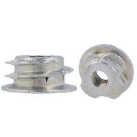 Mufa wkręcana z kołnierzem M6x7mm do cienkich płyt
