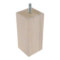 Noga meblowa dębowa VIKEN kwadratowa 57x57mm 130mm bielona olejem
