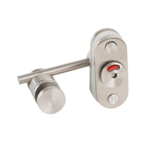 Zamek kabiny toaletowej WC SISO do szkła 8-13mm SS304