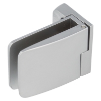 Zawias do drzwi szklanych 4-6mm SQUARE krótki przelotowy prawy aluminium