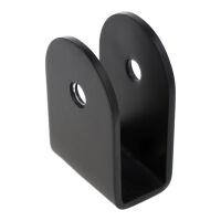 Mocowanie paneli U do kabin toaletowych WC 10-18mm SS304 czarne