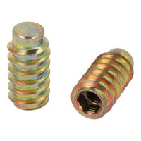 Mufa wkręcana bez kołnierza nieprzelotowa M8x30mm BL-SK żółty ocynk