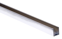 Profil U H19xS17mm do szkła 12mm chrom lustro długość 2,3m