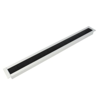 Przepust kablowy NS 45x427x19mm aluminium anoda z czarna szczotką