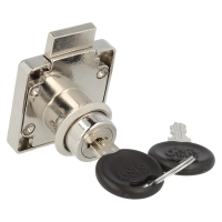 Zamek meblowy kwadratowy SISO X850 fi19x22mm jeden numer klucza D20 CK
